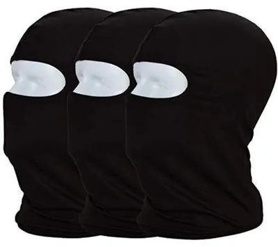 Produktbild von Sturmhaube Balaclava UV Schutz Gesichtsmaske für Outdoor Sport, 3er Pack, Schwarz