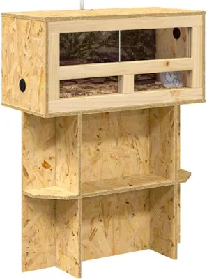 Zdjęcie produktu dla vidaXL Terrarium brązowe 60 x 30 x 80 cm OSB