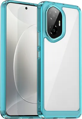 Immagine prodotto di Custodia per Honor 300 trasparente, protettiva in silicone TPU antiurto blu cielo