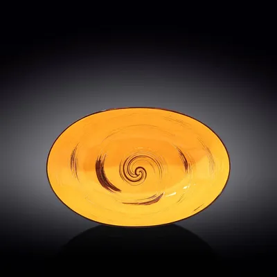 Image de Plat ovale Wilmax 30 cm, jaune, porcelaine WL-669441/A