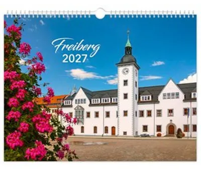 Obrázek produktu pro Freiberg Kalender 2027 mit Luftbildern, gesetzlichen Feiertagen und hochwertigem Digitaldruck, 40 x 30 cm