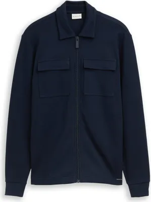 Produktbild von Sweatjacke mit Polokragen