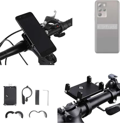 Produktbild von K-S-Trade Handyhalterung für das Fahrrad kompatibel mit HTC U23 Pro Halter Lenkstange Fahrradhalterung Motorrad Bike Mount Befestigung Smartphone
