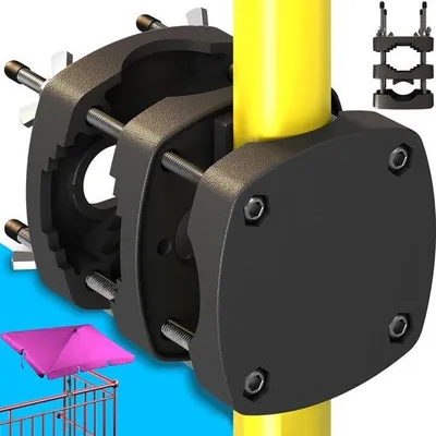 Produktbild von Balkonparasolhalterung - Balkonparasolhalter - Balkonparasolhalterung mit Metall - Muss haben für Ihren Sonnenschirm!