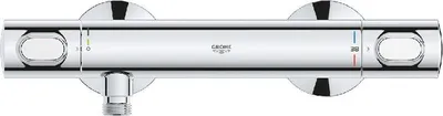 Produktbild von GROHE Precision Flow Brausethermostat, verchromt, D: 81 mm, B: 31,7 cm, H: 70 mm, G: 1,233 kg, SafeStop, Wassersparfunktion, universell einsetzbar, 1 Stück