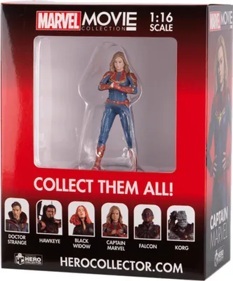 Produktbild von ThumbsUp! Actionfigur Captain Marvel 1:16 blau/rot