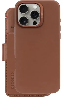 Obrázek produktu pro Decoded Leather Detachable Wallet, Peněženkové pouzdro, Apple, iPhone 16 Pro Max, 17,5 cm (6.9"), Hnědá