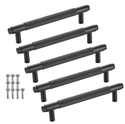 Produktbild von SOTECH Möbelgriff BLACKLINE VIII Schrankgriff – Bohrabstand 128 mm, schwarz matt (5 Stück)