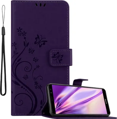 Obrázek produktu pro Cadorabo Pouzdro pro Huawei MATE 10 LITE Protective Cover in Purple Ochranný kryt Pouzdro na mobil Flowers Flower