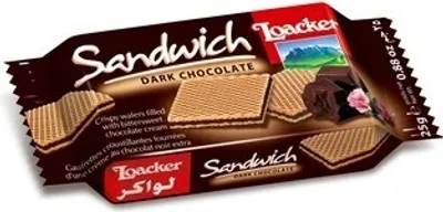 Produktbild von Loacker Sandwich-Waffel Zartbitter 25 G