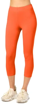 Produktbild von Merry Style Damen 3/4 Leggings aus Baumwolle MS10-199 (Orange, S)