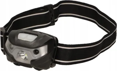 Produktbild von Virone | LED-Stirnlampe - 3W - Schwarz - Mit Bewegungssensor - 4 Lichtmodi - Wiederaufladbar