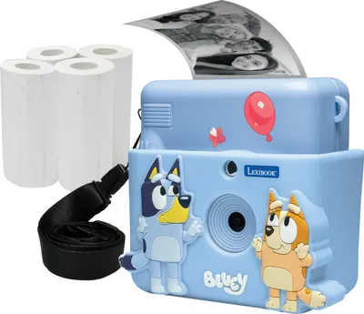 Produktbild von StarCAM® Bluey Sofortdruck-Kamera mit 3D-Hülle, Personalisierungspaket und MP3-Modus