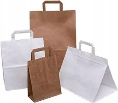 Zdjęcie produktu dla Torby cateringowe 32 x 16 x 42 cm, 25 sztuk brązowe