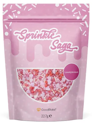 Produktbild von GoodBake Streusel-Mix Lovelylicious 227g – bunte Zuckerstreusel, Tortendeko & Backdekoration