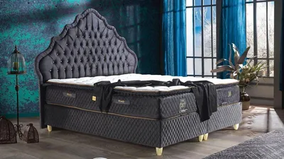 Produktbild von Schlafzimmer Betten Luxus Schwarz Design Möbel JVmoebel