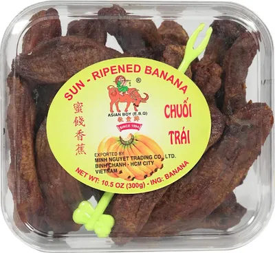Produktbild von Asian Boy Chuoi Trai Baby Bananen Snack 300g