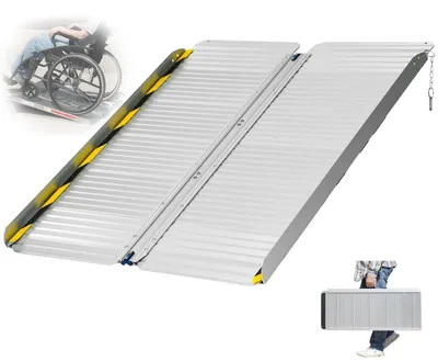 Produktbild von Klappbare Aluminium Rollstuhlrampe mit 300 kg Tragfähigkeit