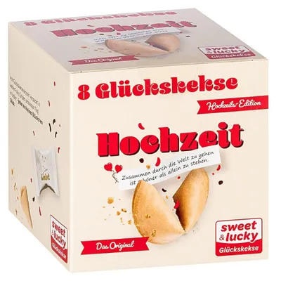 Produktbild von Glückskekse 8er Box Hochzeit