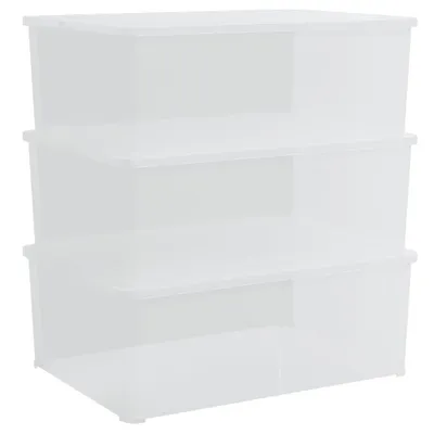 Produktbild von Aufbewahrungsboxen 3 Stk. Kunststoff 10 L Stapelbar