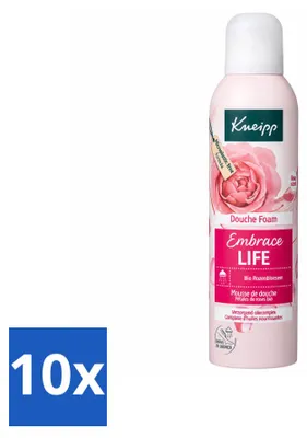 Image de 10 flacons de gel douche Kneipp Embrace Life, 200 ml chacun - Pack économique - 10 pièces