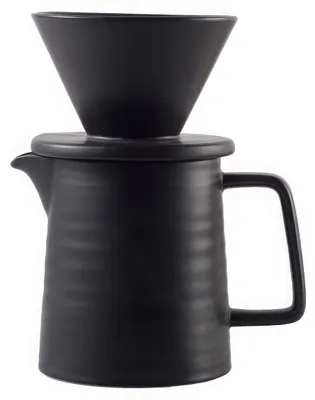 Produktbild von Pour Over Kaffee Set 500 ml, Keramik Kaffeefilter mit Tasse, wiederverwendbar & BPA-frei, stilvoll & langlebig, Geschenkidee