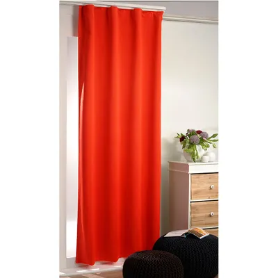 Produktbild von Verdunkelungsgardine mit Universalband (Orange) Größe: 135x175cm