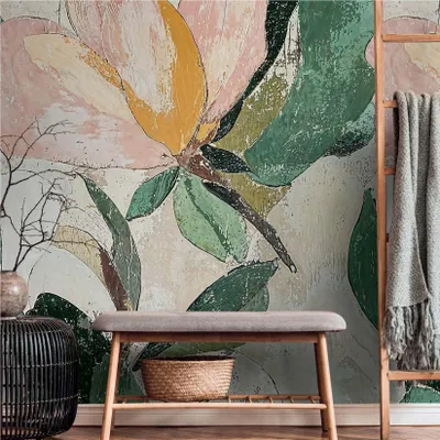 Produktbild von A.S. Creation Fototapete 8.80 x 0.53 m Livingwalls Abstrakte Tapete Grün 791443 Floral CosmoLiving by Cosmopolitan