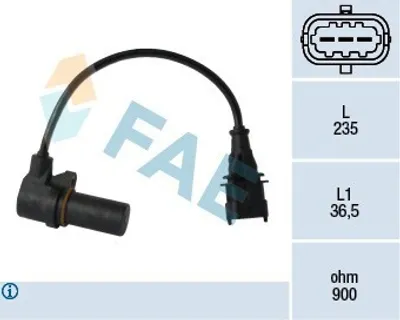 Produktbild von FAE 79068 Kurbelwellensensor Impulsgeber für OPEL Astra H Caravan (A04) 235mm
