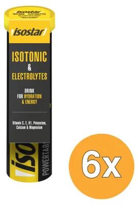 Productafbeelding van 6x Isostar Powertabs Lemon (120 gr)