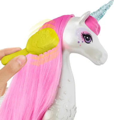 Produktbild von Barbie Dreamtopia Regenbogen-Königreich Magisches Haarspiel Einhorn