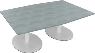 Produktbild von Bespr.ti. Tonneau Tellerfuß Rund B2000xT1000/1100xH720 ws/Beton