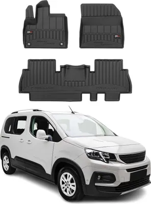 Image de Tapis de Sol pour Peugeot Rifter 2018-2022 TPE Noir