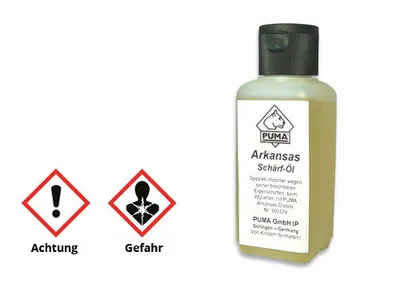 Produktbild von PUMA Arkansas Schärföl 100 ml zum Abziehen von Messern mit Ölsteinen