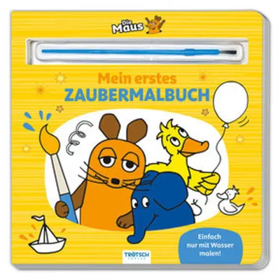 Immagine prodotto di Trötsch Il topolino - Libro da colorare con pennello Il mio primo libro da colorare magico: libro da colorare