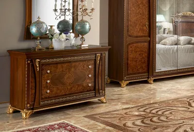 Productafbeelding van Kast, kasten, massief hout, commodes, woonkamer, commode, lades, hout, dressoir