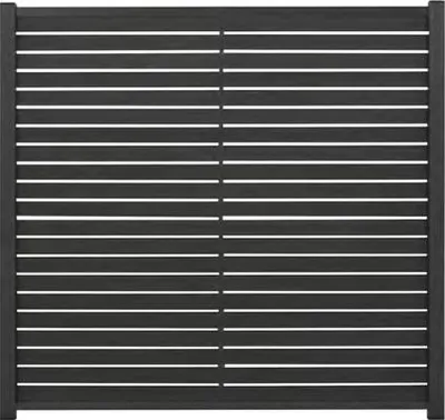 Produktbild von Zaun Hauptelement Hanö WPC-Stecksystem 177 x 177 cm anthrazit