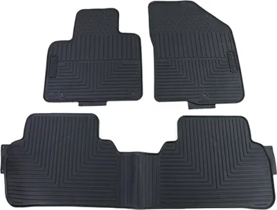 Produktbild von Premium Gummi Fußmatten Set 3-teilig Schwarz für Kia Sorento 3 ab 15