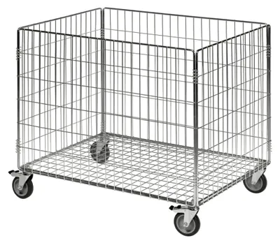 Produktbild von Rollbehälter mit 4 Lenkrollen, 735 x 630 x 830 mm, Tragkraft 60 kg