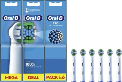 Immagine prodotto di Oral-B | Precision Clean Brush Set | EB20RX-6 | Heads | For adults | Number of brush heads included 6 | White