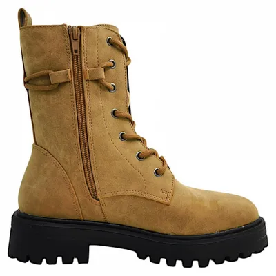 Imagen del producto de Dockers by Gerli: Zapatos de mujer, botas, zapatos de cordones, color marrón, estilo casual