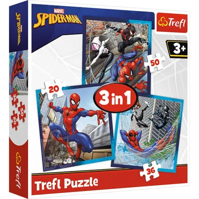 Produktbild von TREFL Puzzle Spiderman 3in1 ( 20,36,50 Teile)