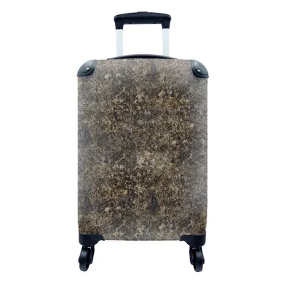 Produktbild von MuchoWow® Koffer Handgepäck Trolley Rollkoffer Kleine Reisekoffer mit 4 Rollen - Muster - Granit - Stein - Cabin Size < 55x40x23 cm & 55x40x20 cm - Fotokoffer - Kabinenkoffer - Boardgepäck - Reise-Box - Reisekoffer - Reisegepäck - Koffer mit Bild - Trolley für Kinder