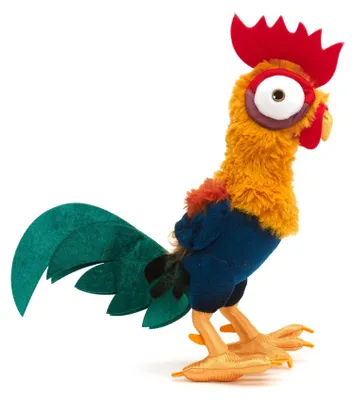 Produktbild von Disney Store Official - Vaiana - HEI HEI - Kuscheltier - 32 cm/12" - Farbenfroher Teddy-Hahn mit Flauschigen Federn und glänzenden Füßen - Kuscheliger Plüschbegleiter – Hei Hei - Vaiana