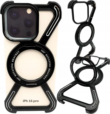 Image de Coque pour Iphone 16 PRO Coque métallique blindée Magsafe Titan 360 Support