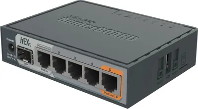 Obrázek produktu pro Router Mikrotik hEX S Black 11W