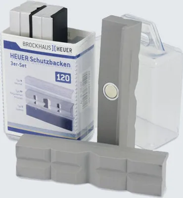 Image de Heuer Schraubstockbacken Set 3-teilig, Schutzbacken zu Schraubstock 120 mm