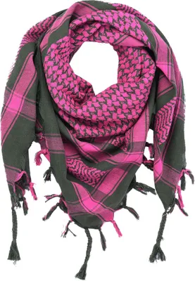 Produktbild von Palituch - grün-khaki - pink - Kufiya PLO Tuch