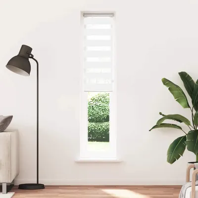 Immagine prodotto di vidaXL Tenda a rullo doppia bianca 45x200 cm Larghezza tessuto 40,9 cm Poliestere