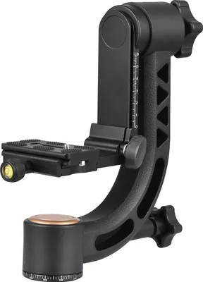 Produktbild von Heavy Duty 360¡ã Panorama Gimbal Stativkopf Aluminiumlegierung 15kg/33lbs Tragkraft mit 1/4 Zoll Schraube Schnellwechselplatte Wasserwaage fuer DSLR Kameras